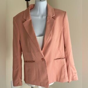Zara Women's Blazer jacket in Warm Peach